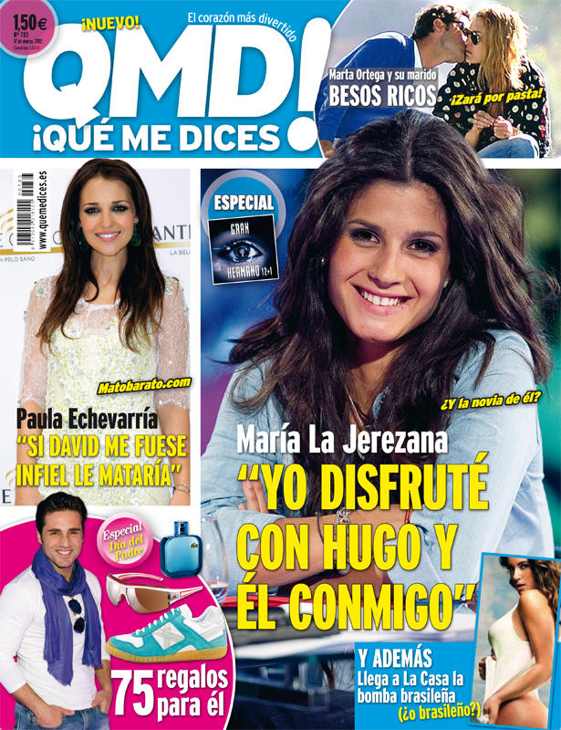 QUE ME DICES portada 12 marzo 2012