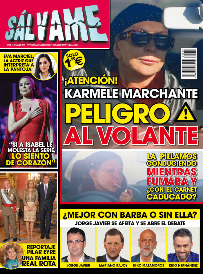 SALVAME portada 29 febrero 2012