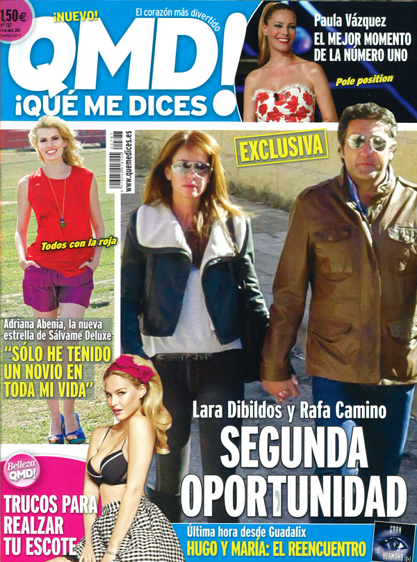 QUE ME DICES portada 9 abril 2012