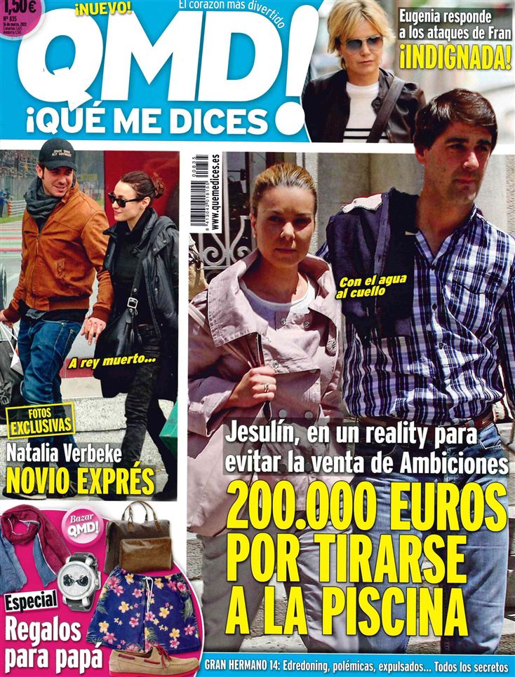 QUE ME DICES portada 11 de marzo 2013