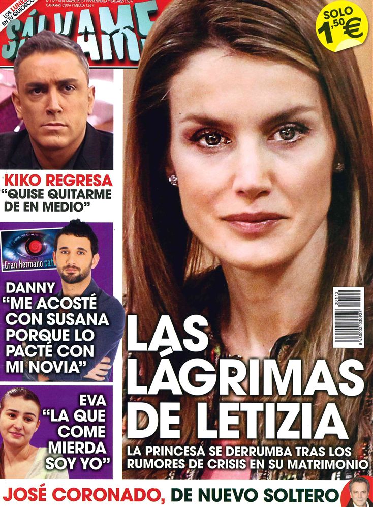 SALVAME portada 11 de marzo 2013