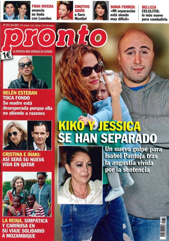 PRONTO portada 15 de Abril de 2013