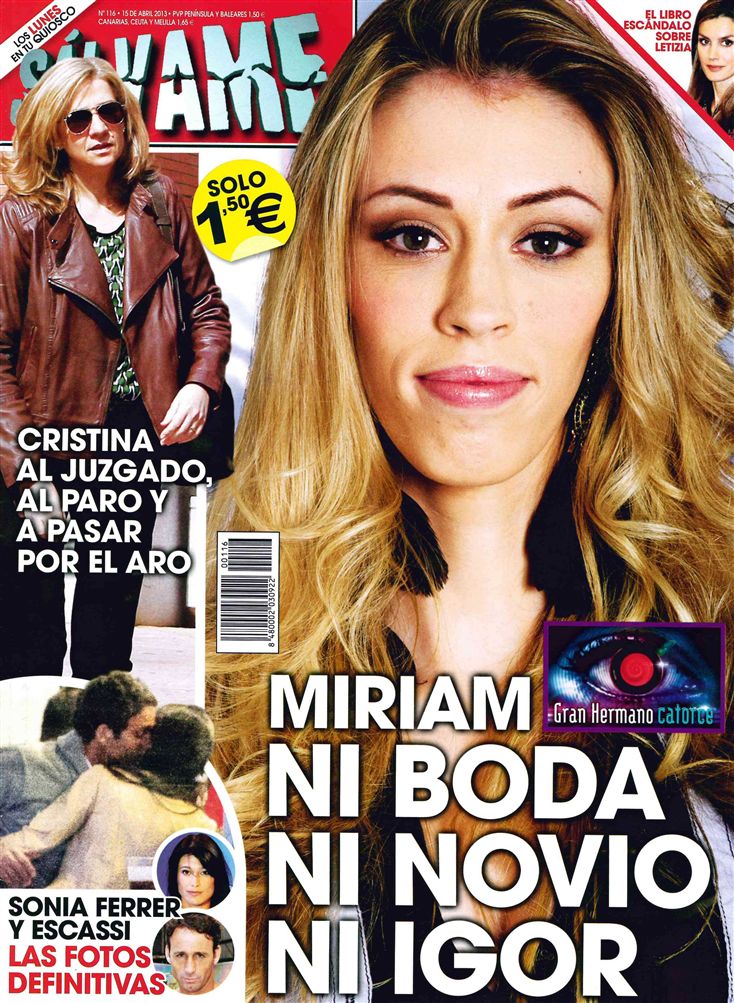 SALVAME portada 08 de Abril 2013