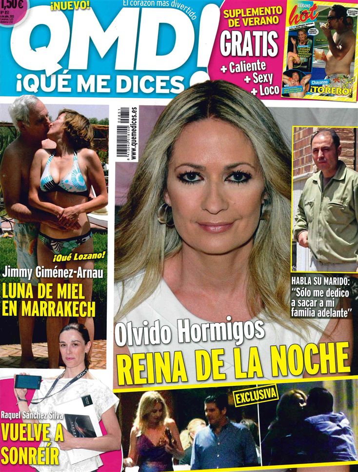 QUE ME DICES portada 1 de Julio 2013