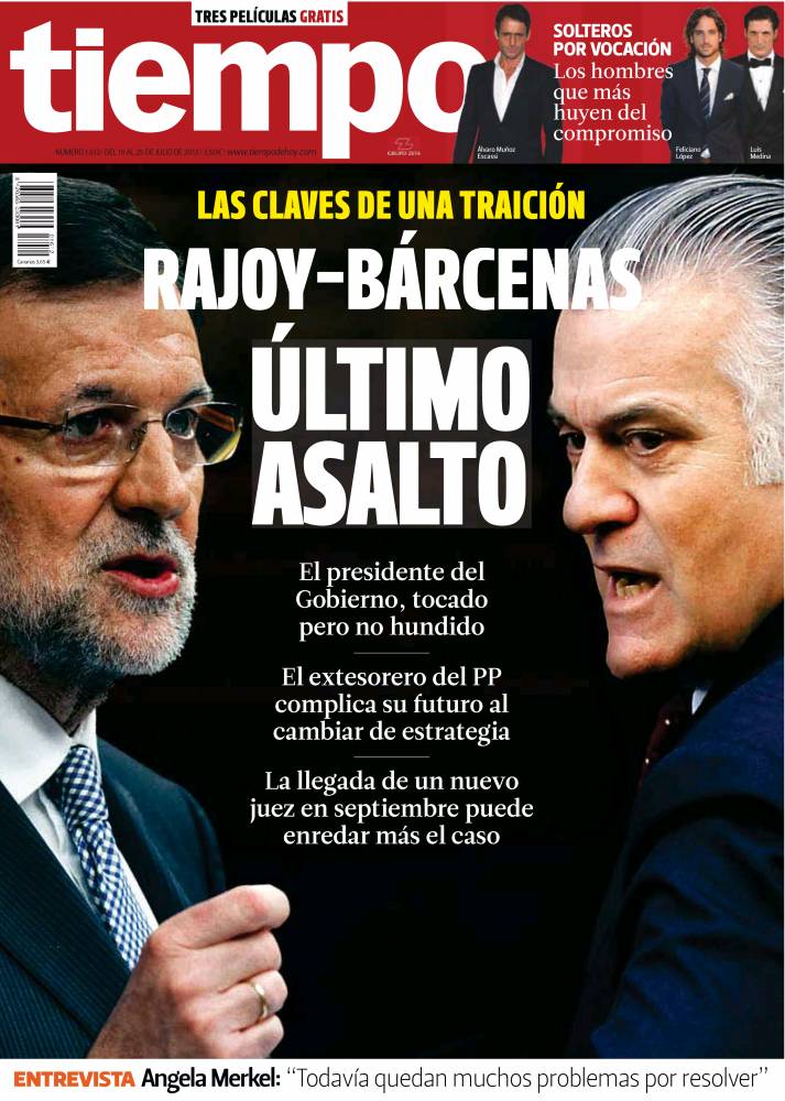 TIEMPO portada 21 de Julio 2013