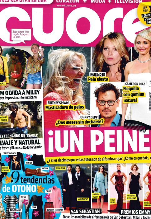 CUORE portada 25 de Septiembre 2013