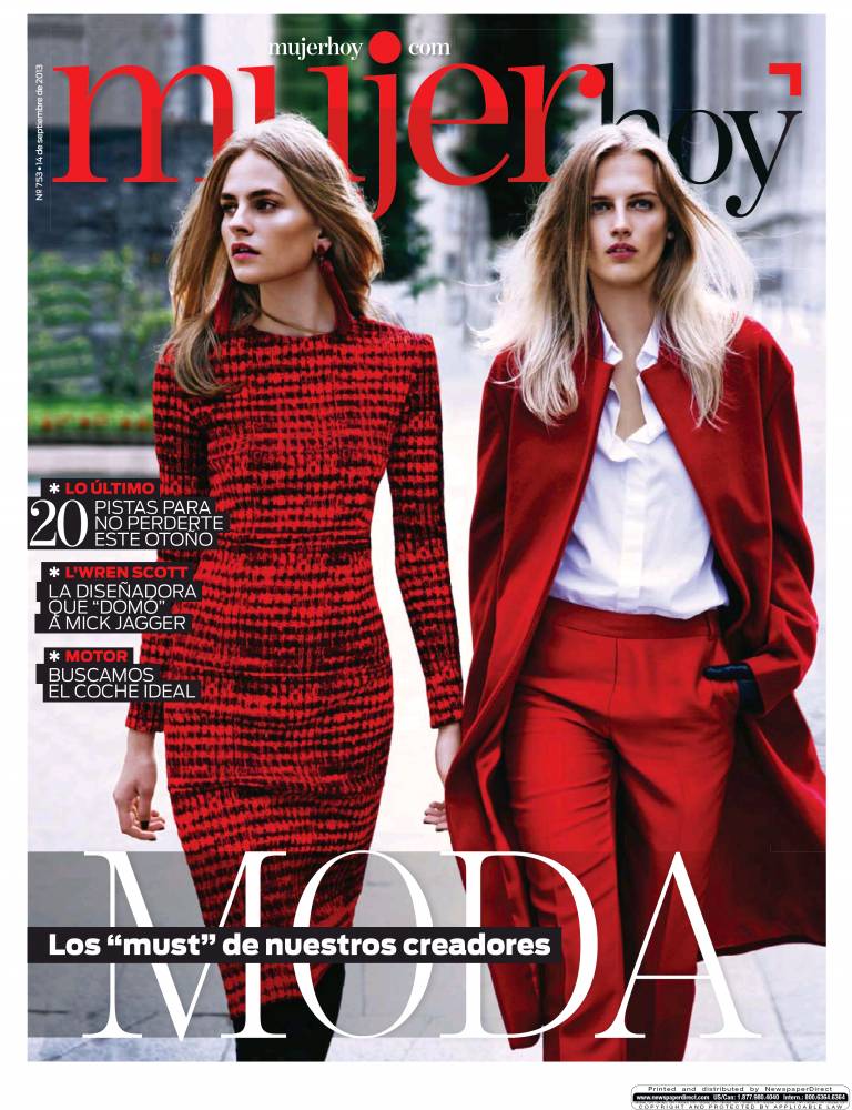 MUJER HOY portada 15 de Septiembre 2013