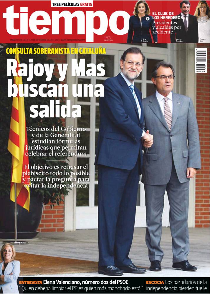 TIEMPO portada 8 de Septiembre 2013