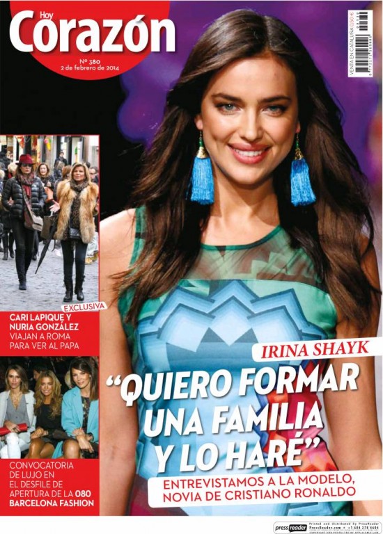 HOY CORAZON portada 3 de Febrero 2014