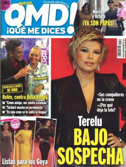 QUE ME DICES portada 03 de Febrero 2014