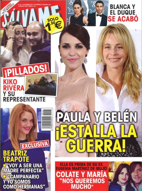 SALVAME portada 17 de Febrero 2014