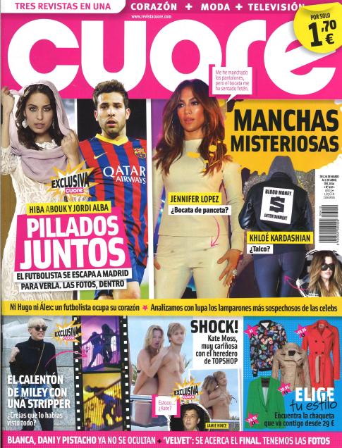 CUORE portada 26 de Marzo 2014