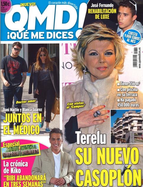 QUE ME DICES portada 24 de Marzo 2014