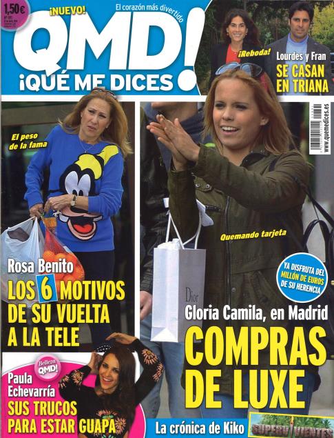 QUE ME DICES portada 7 de Abril 2014