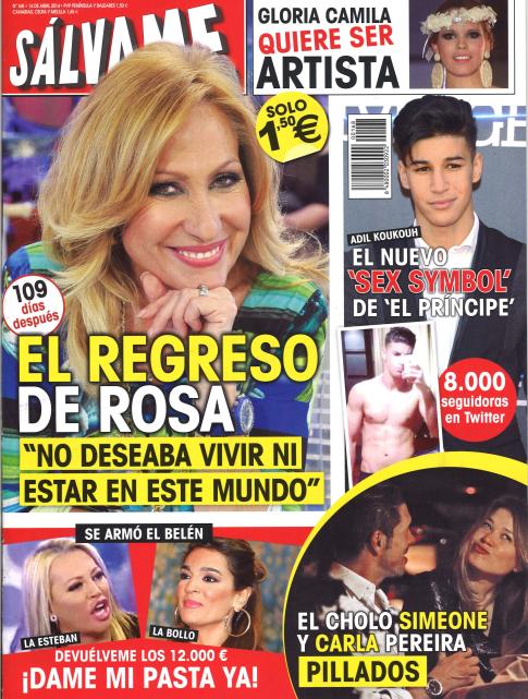 SALVAME portada 7 de Abril 2014