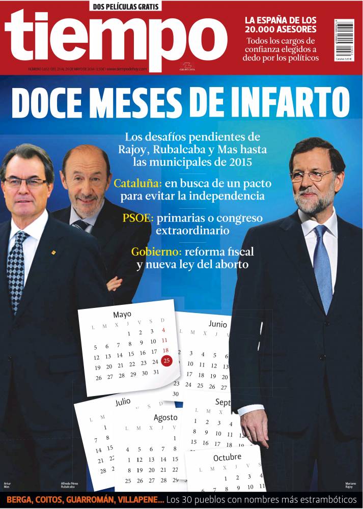 TIEMPO portada 25 de Mayo 2014