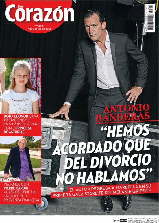 HOY CORAZON portada 18 de Agosto 2014