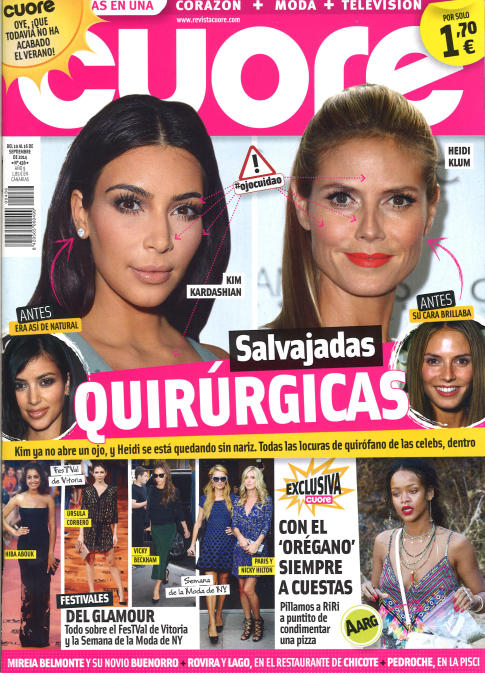 CUORE portada 10 de Septiembre 2014