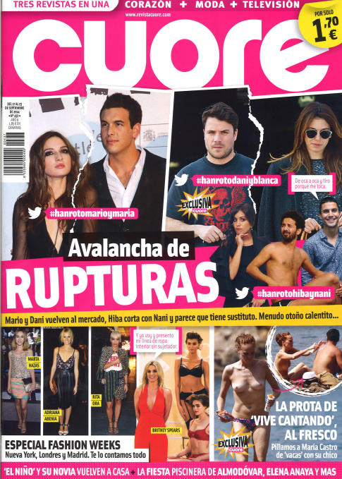 CUORE portada 17 de Septiembre 2014