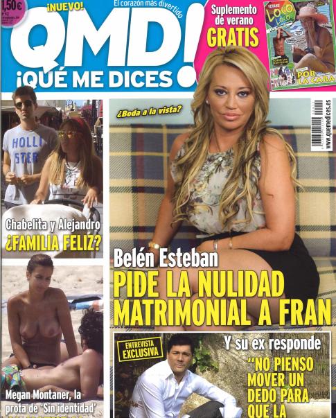 QUE ME DICES portada 1 Septiembre 2014