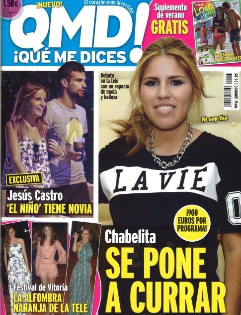 QUE ME DICES portada 8 de Septiembre 2014