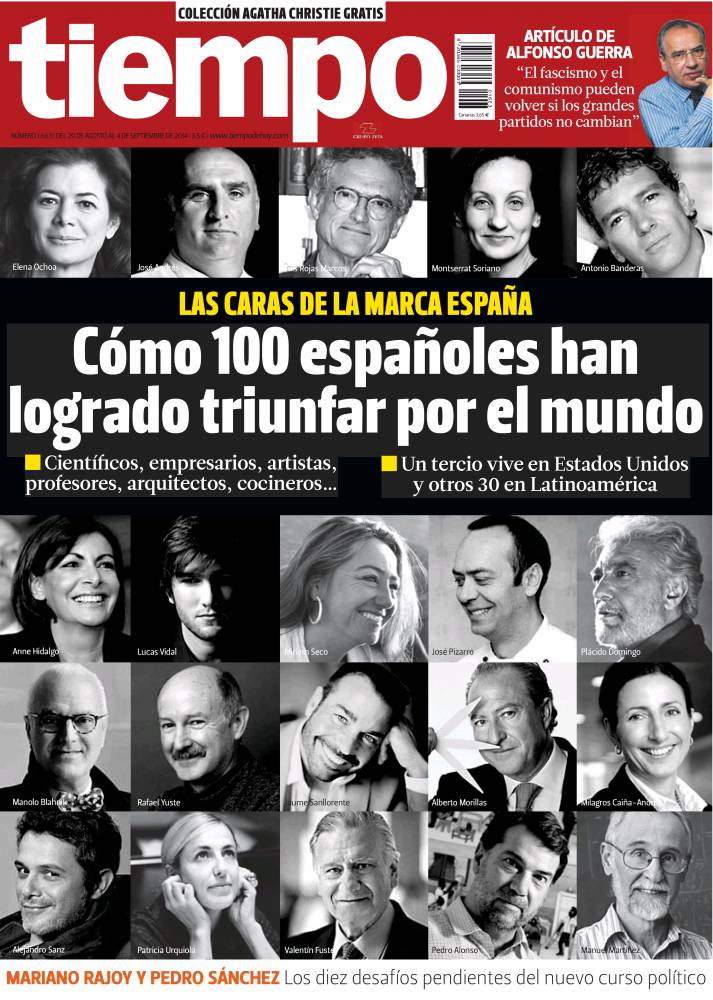 TIEMPO portada 1 de Septiembre 2014
