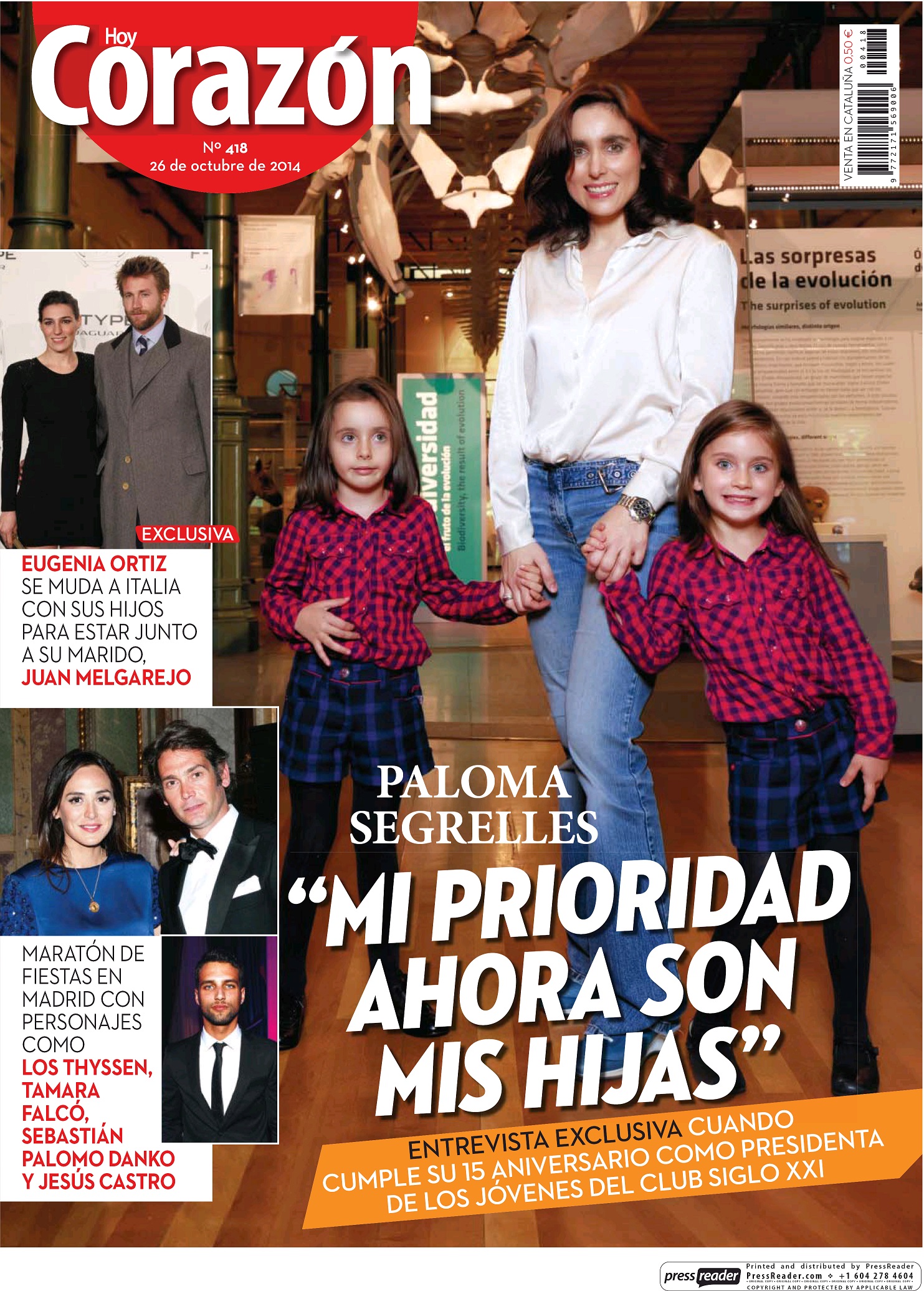 HOY CORAZON portada 26 de Octubre 2014