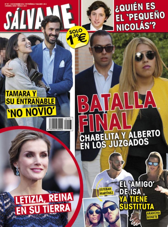 SALVAME portada 27 de Octubre 2014