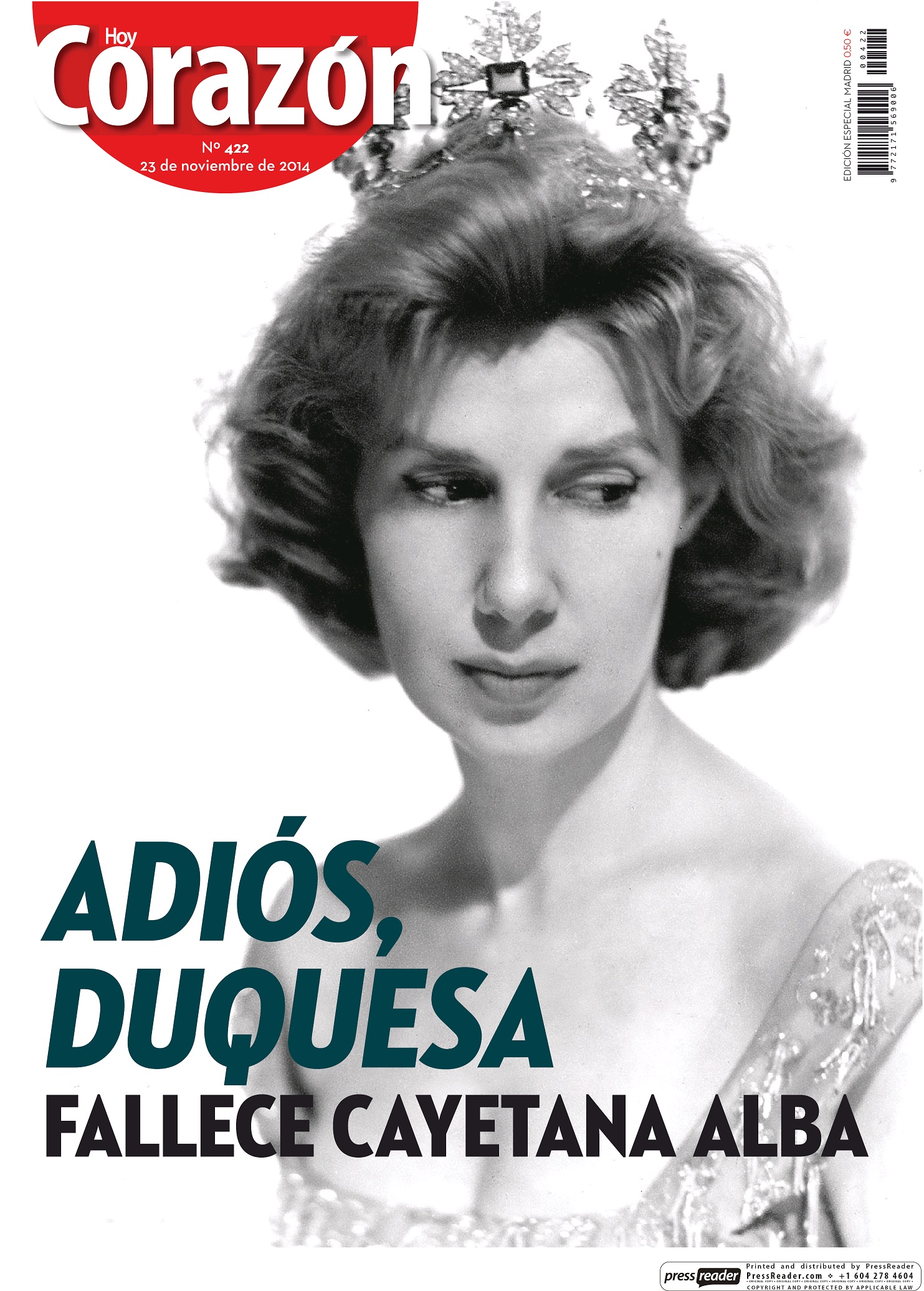 HOY CORAZON portada 23 de Noviembre 2014