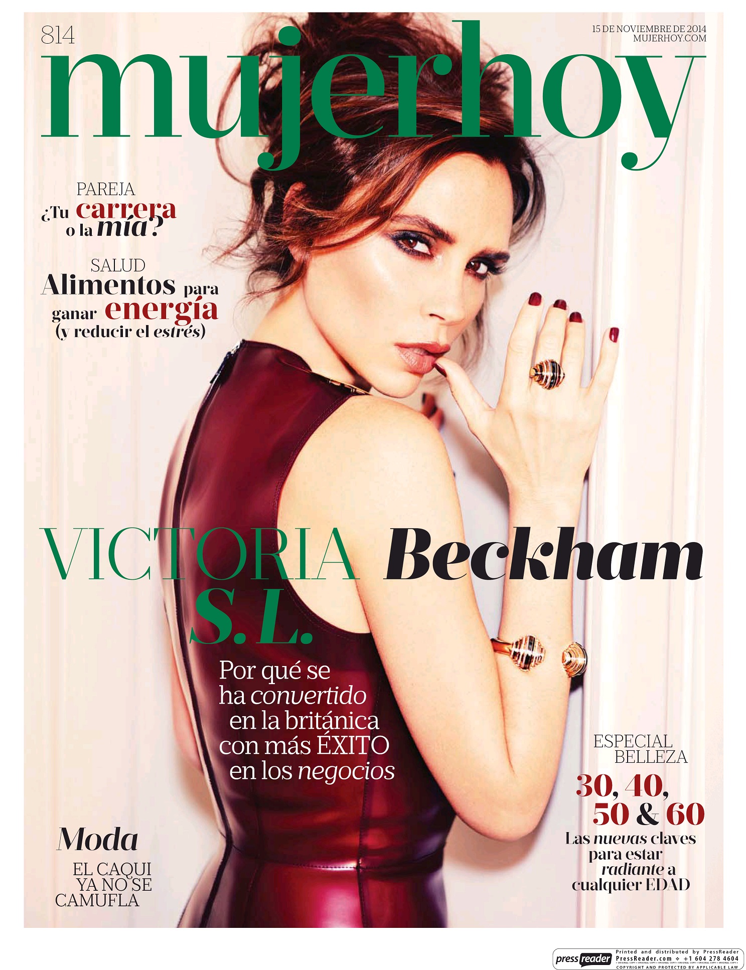 MUJER HOY portada 16 de Noviembre 2014