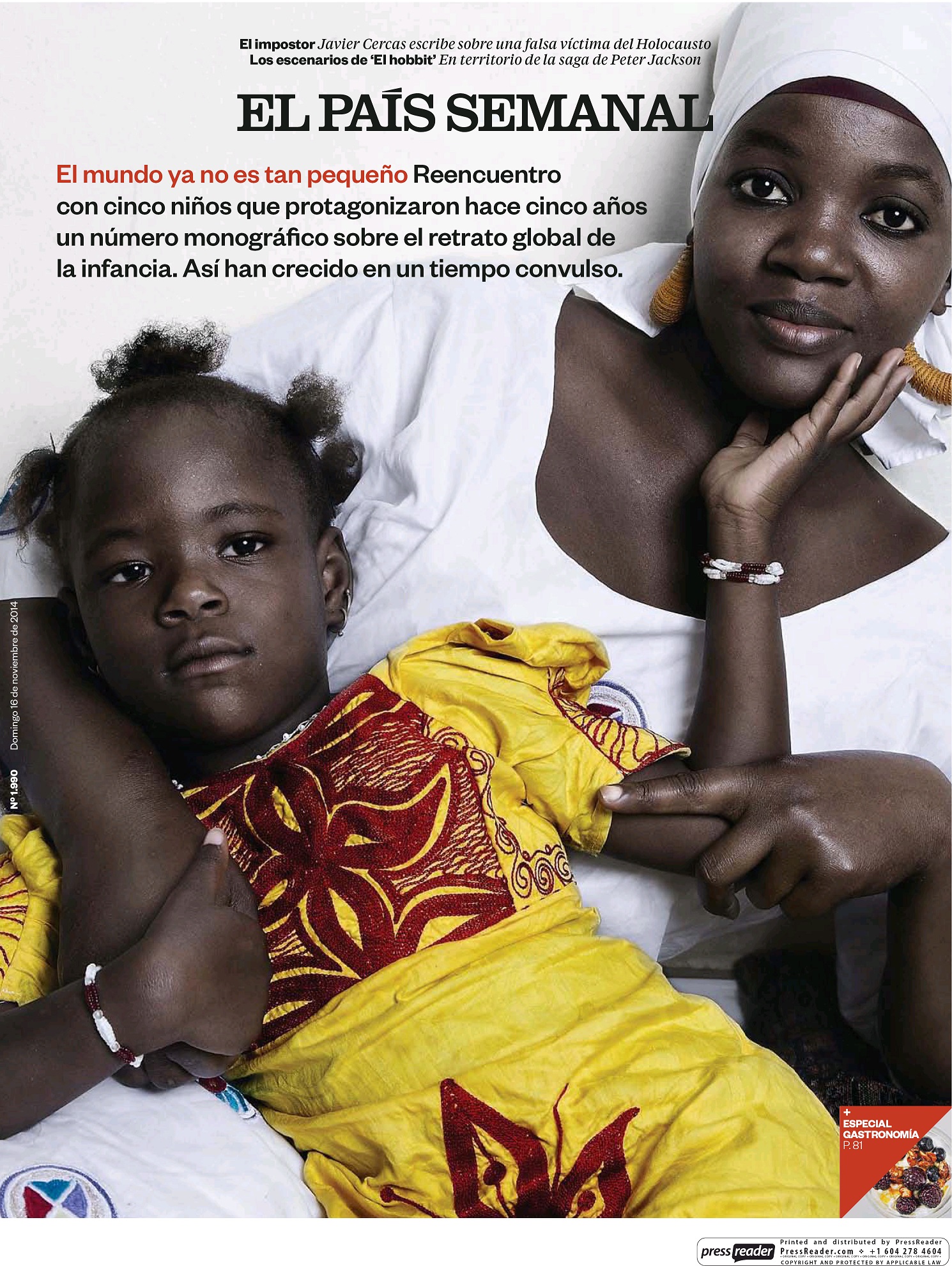 PAIS SEMANAL portada 16 de Noviembre 2014