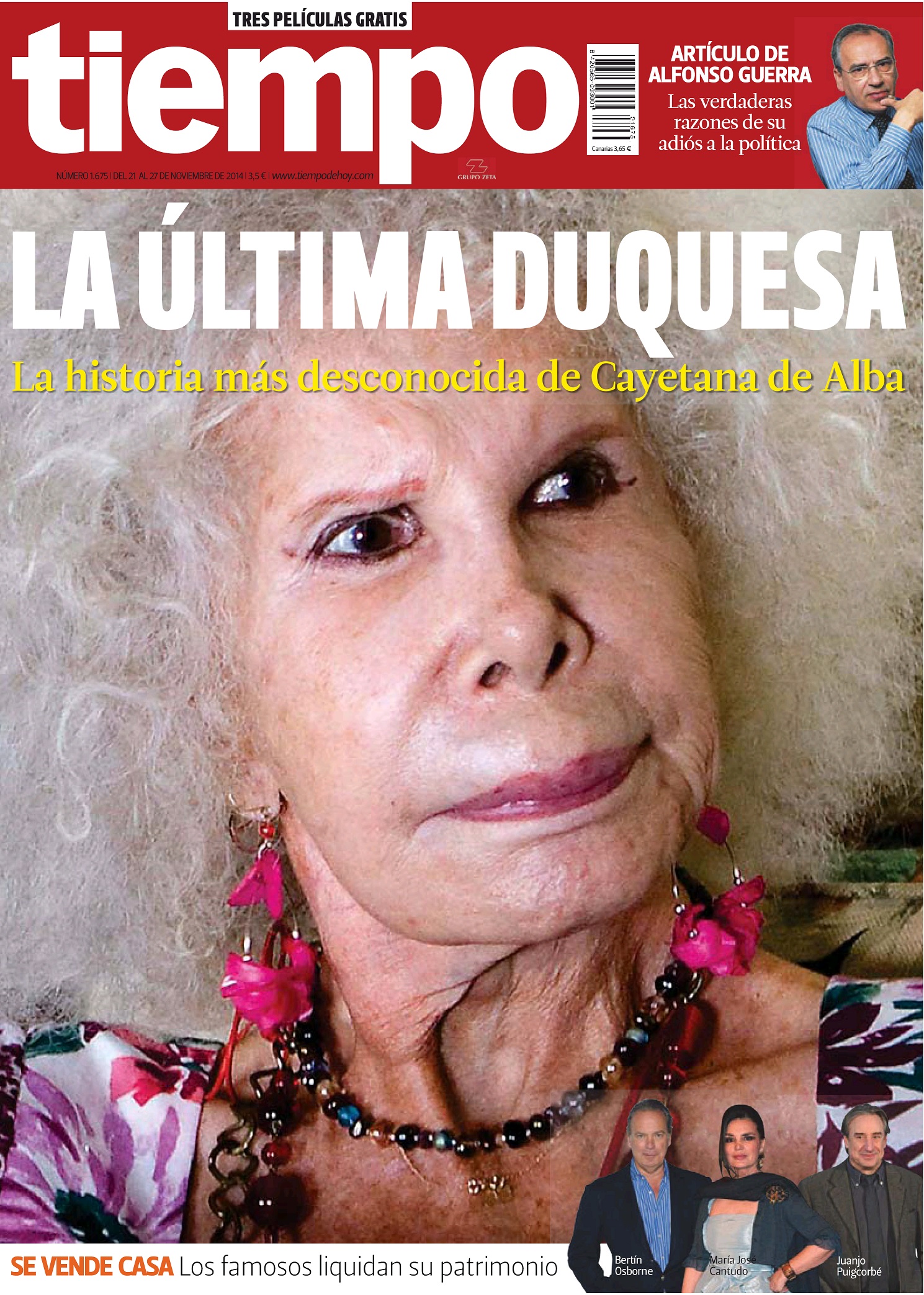 TIEMPO portada 23 de Noviembre 2014