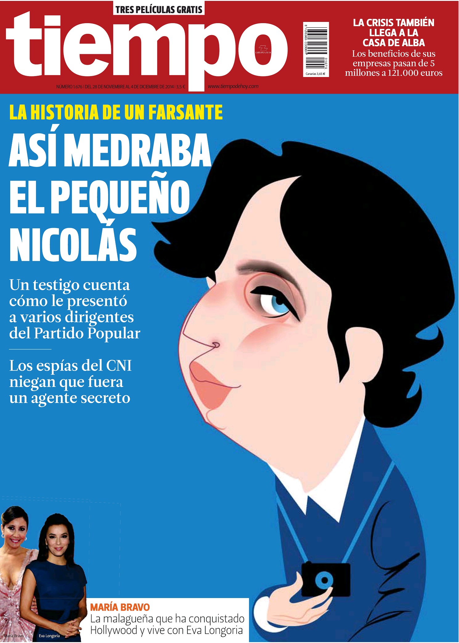 TIEMPO portada 30 de Noviembre 2014