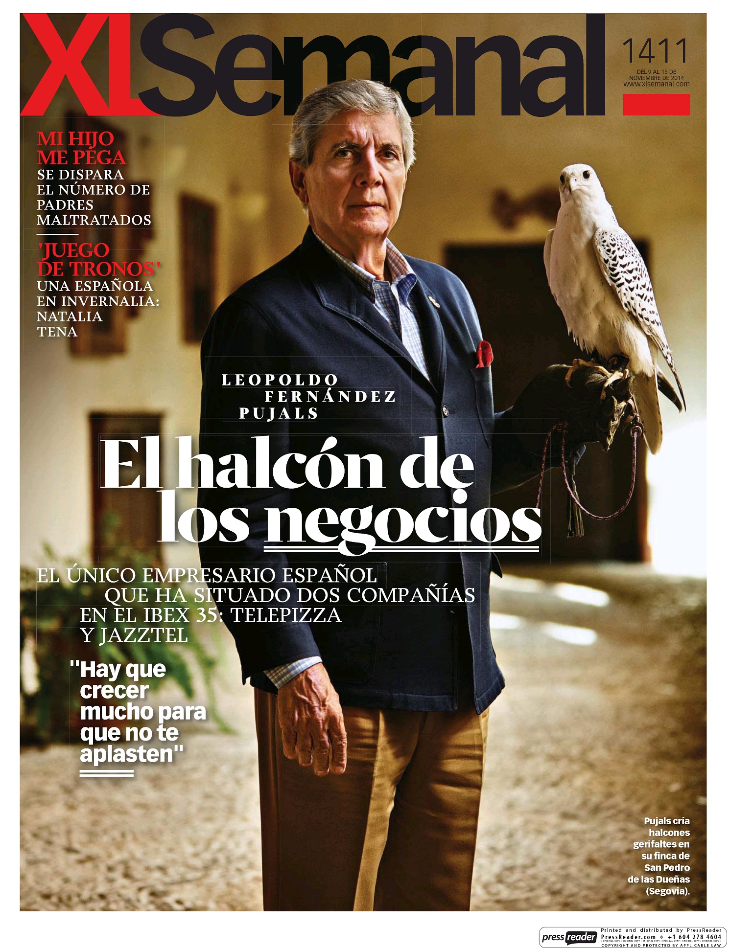XL SEMANAL portada 10 de Noviembre 2014