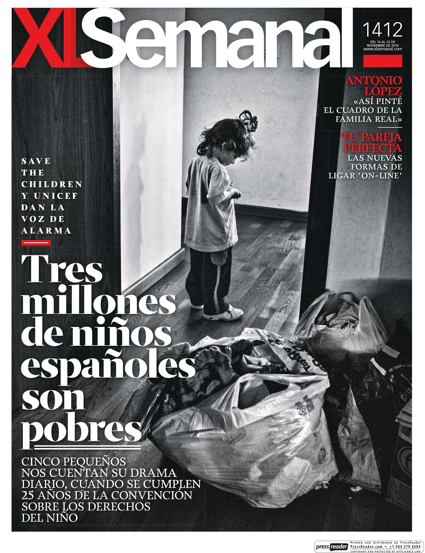 XL SEMANAL portada 16 de Noviembre 2014