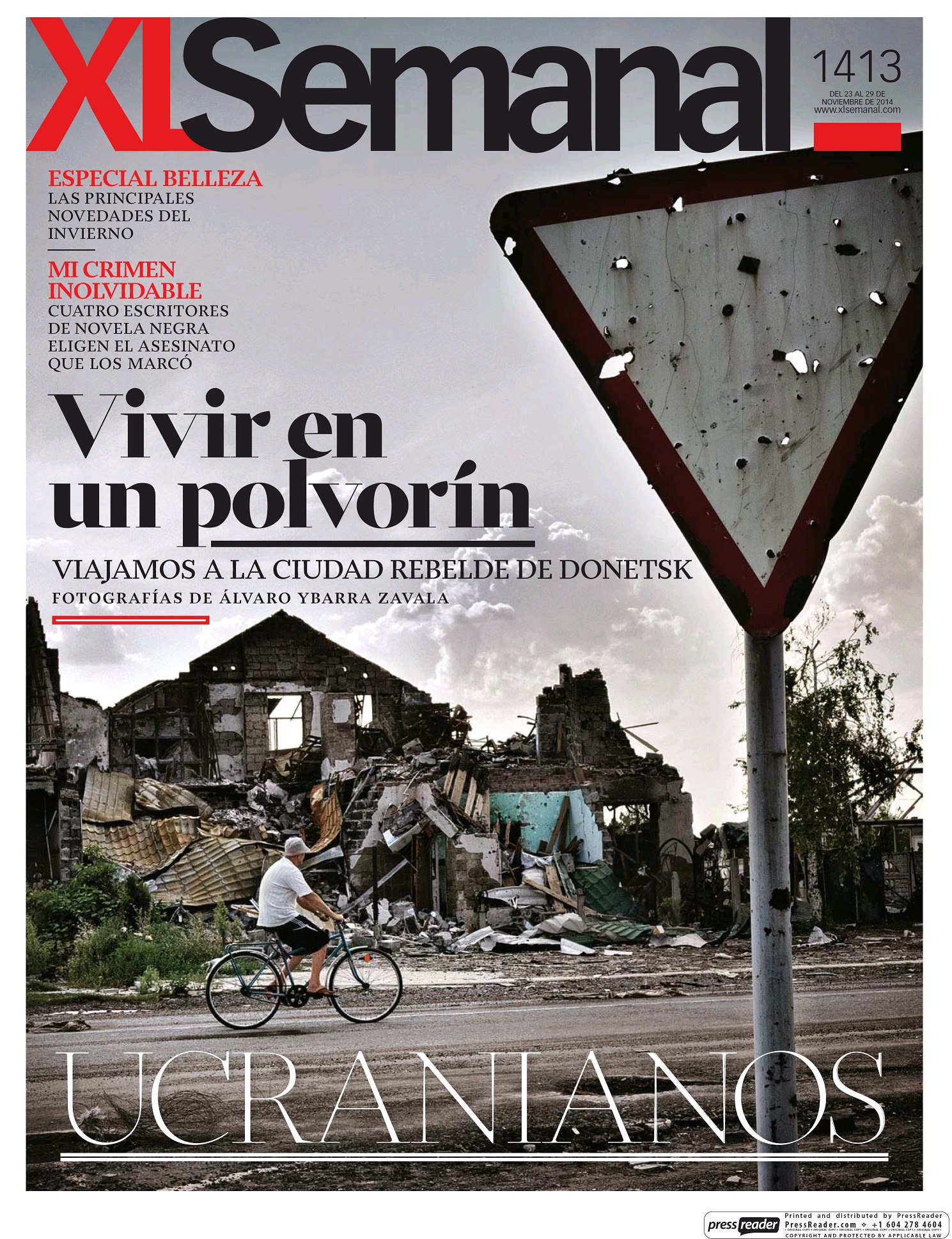 XL SEMANAL portada 23 de Noviembre 2014
