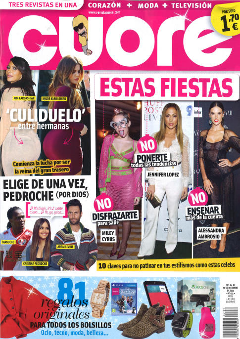 CUORE portada 24 de Diciembre 2014