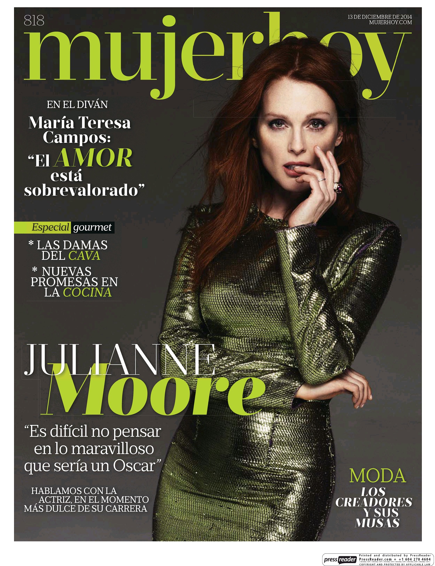 MUJER HOY portada 14 de Diciembre 2014