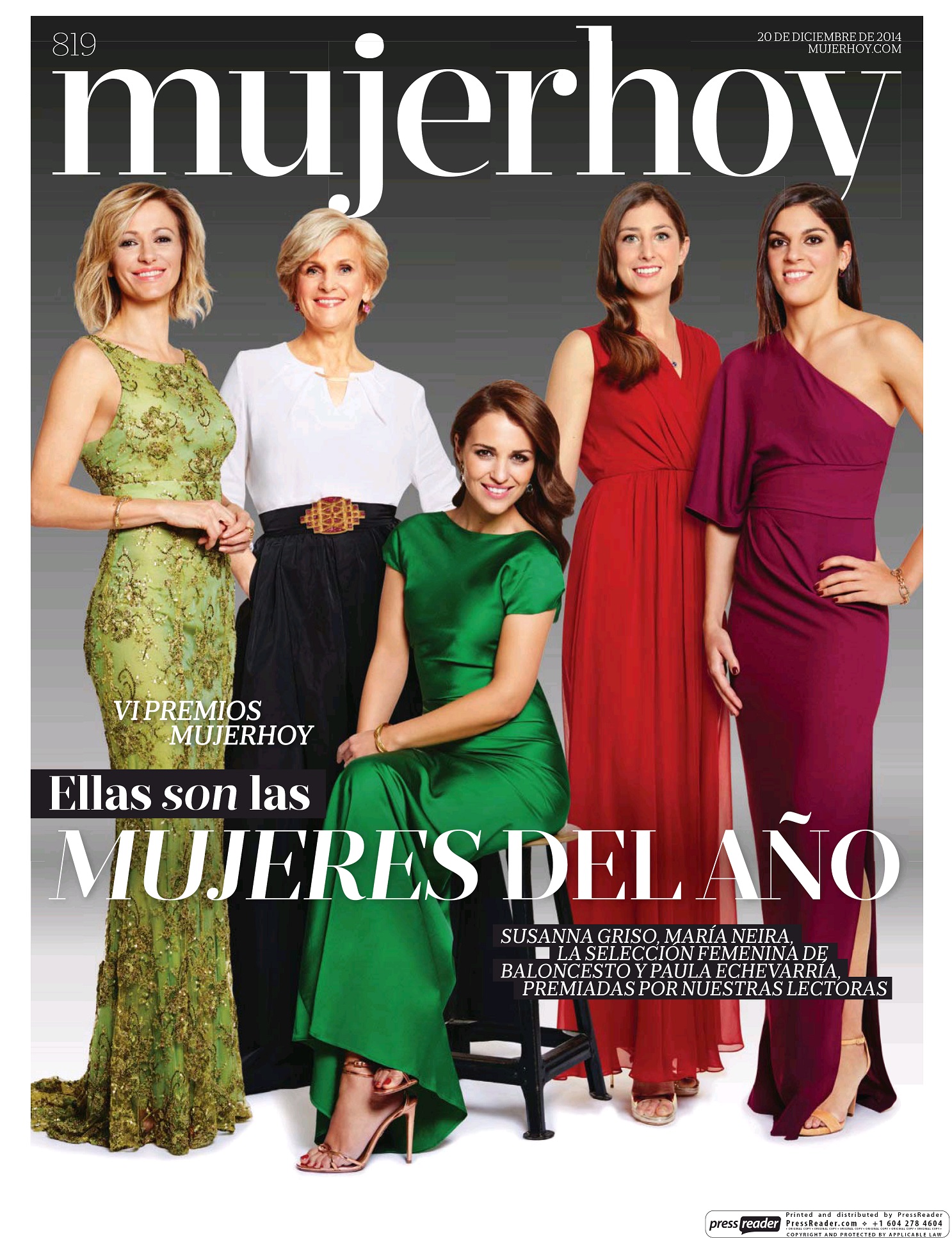 MUJER HOY portada 21 de Diciembre 2014