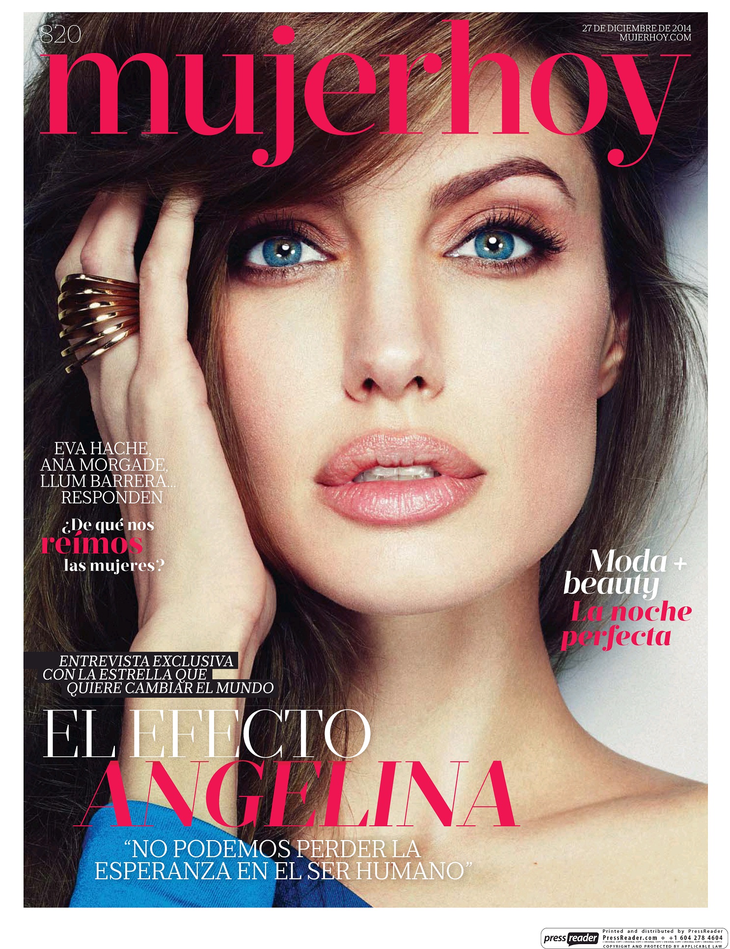 MUJER HOY portada 28 de Diciembre 2014