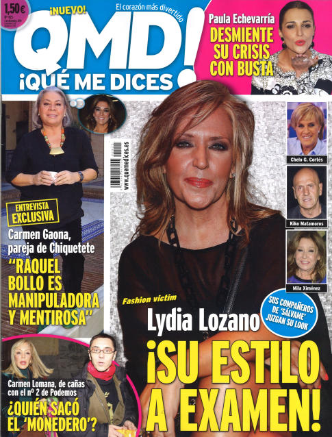 QUE ME DICES portada 1 de Diciembre 2014