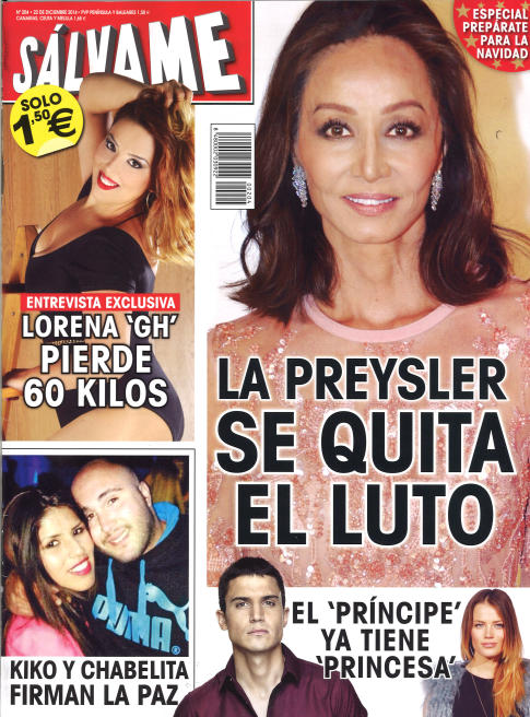 SALVAME portada 15 de Diciembre 2014