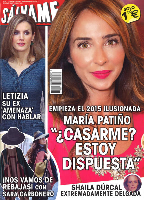 SALVAME portada 5 de Enero 2015