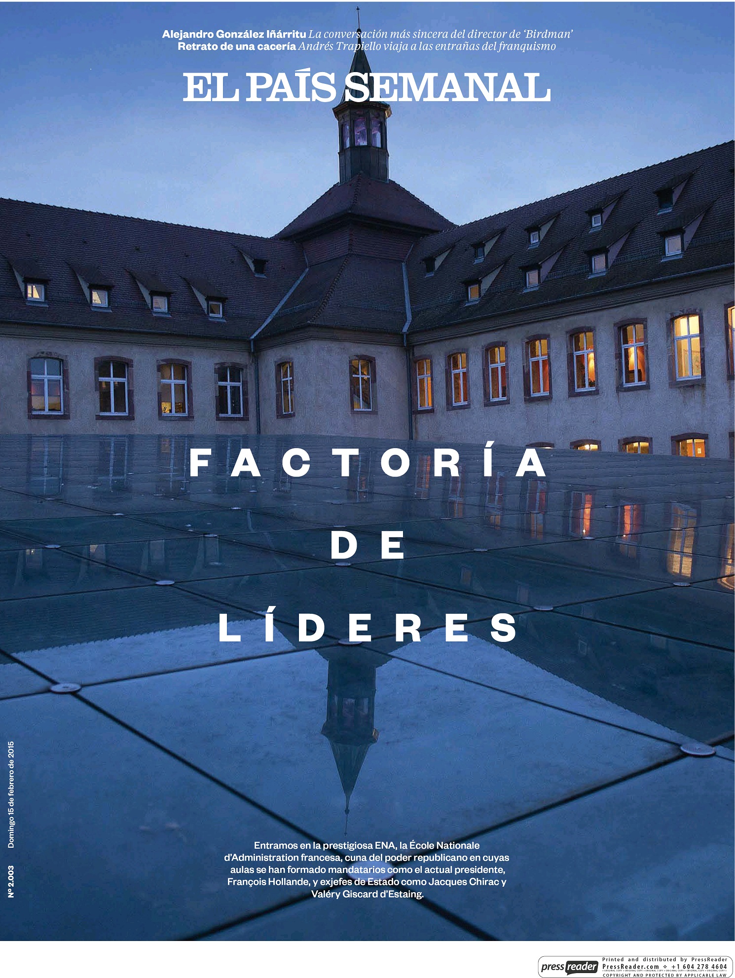 PAIS SEMANAL portada 15 de Febrero 2015