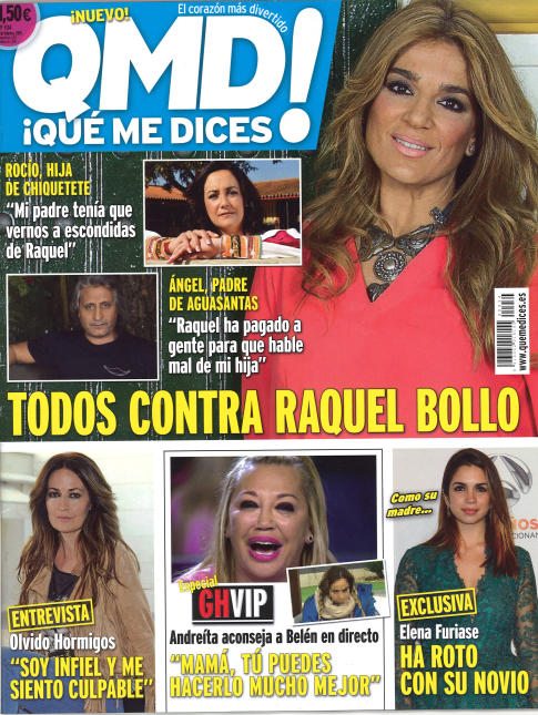 QUE ME DICES portada 2 de Febrero 2015