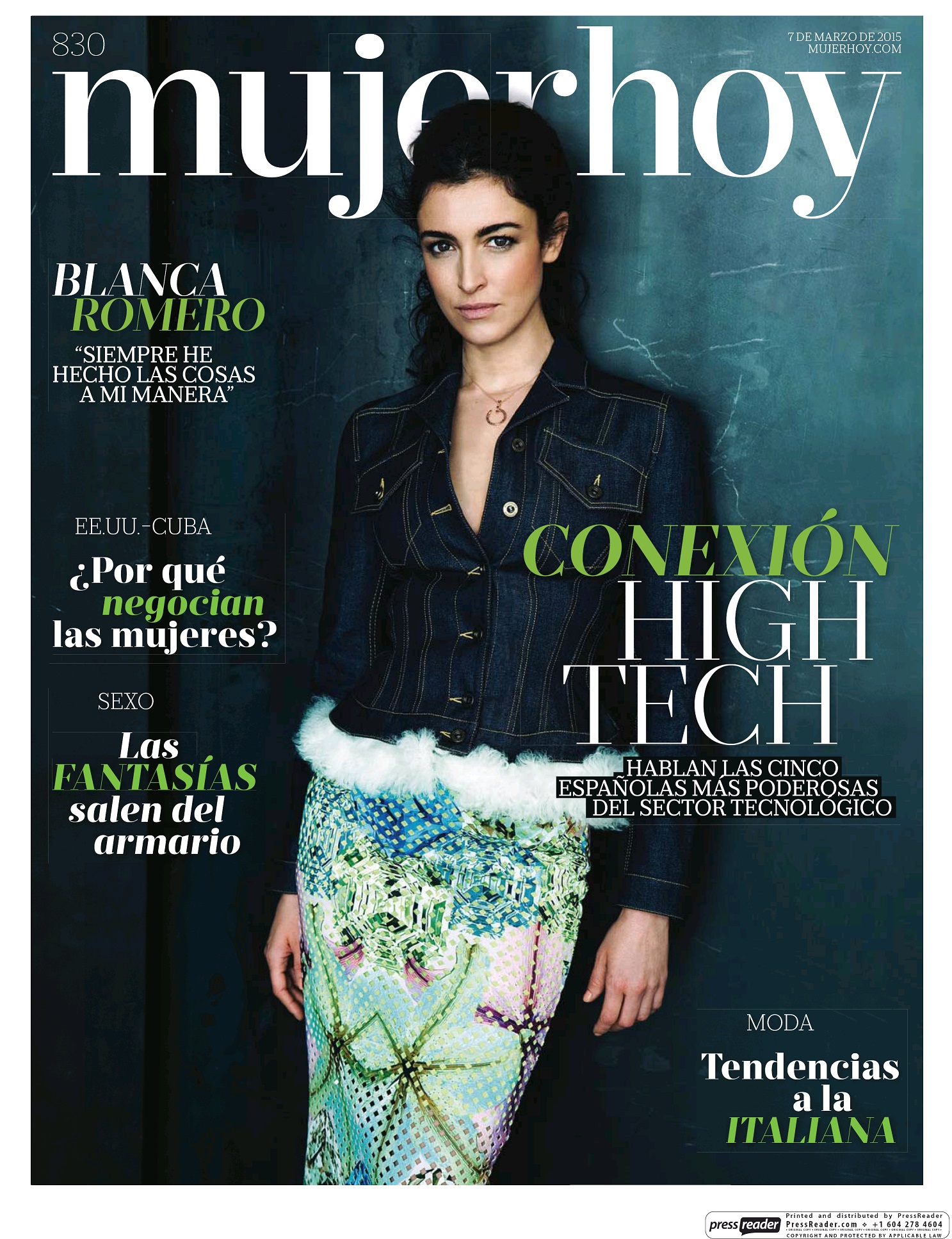 MUJER HOY portada 9 de Marzo 2015