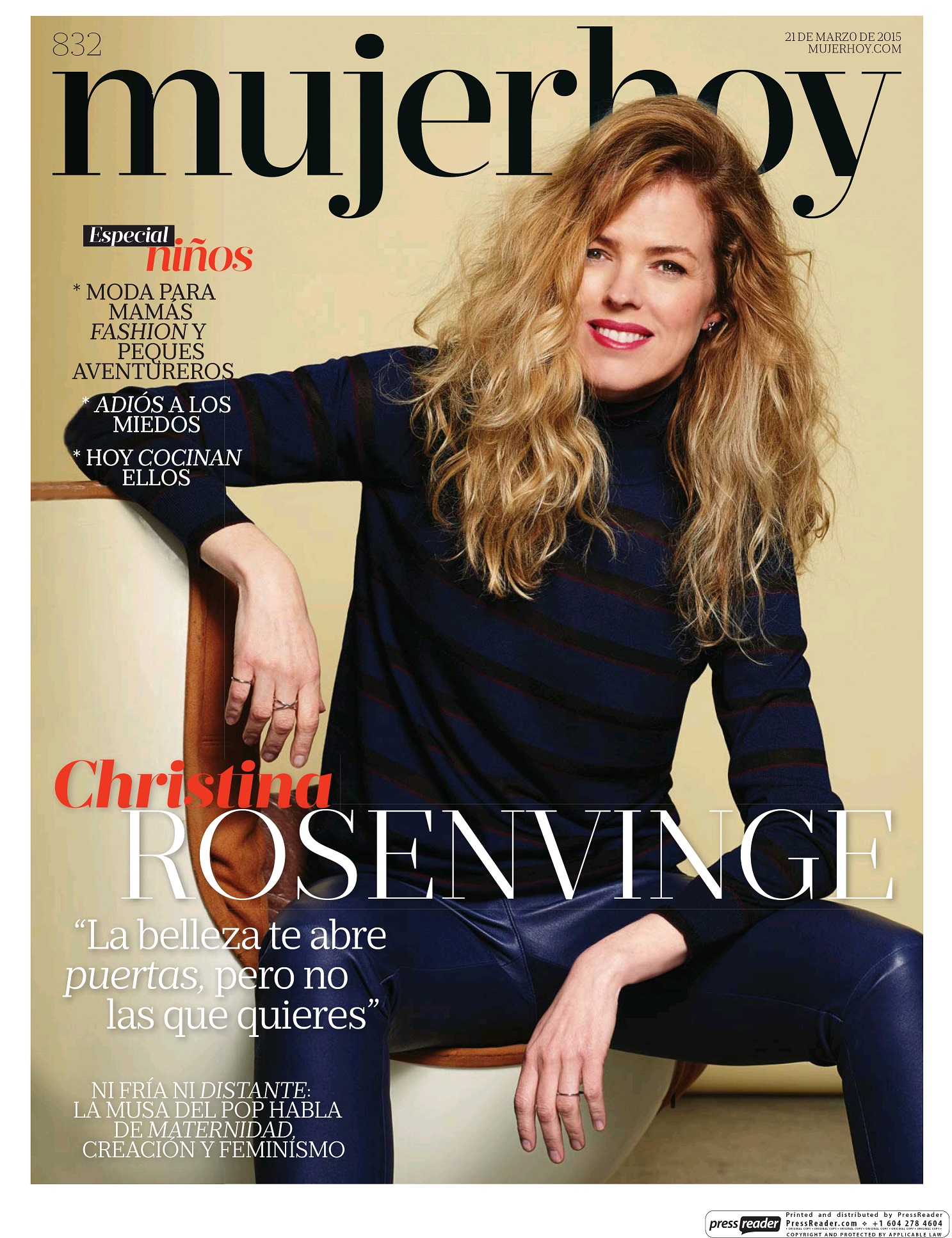 MUJER HOY portada 22 de Marzo 2015