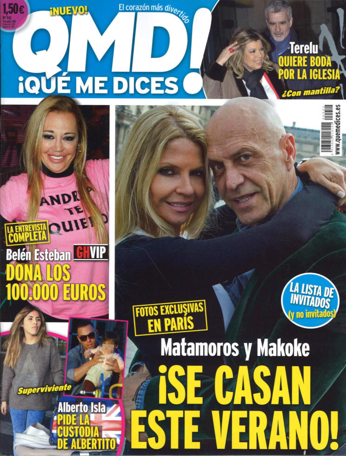 QUE ME DICES portada 30 de Marzo 2015