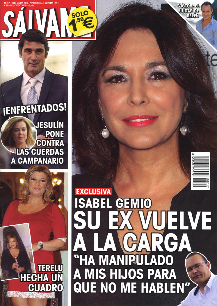 SALVAME portada 16 de Marzo 2015