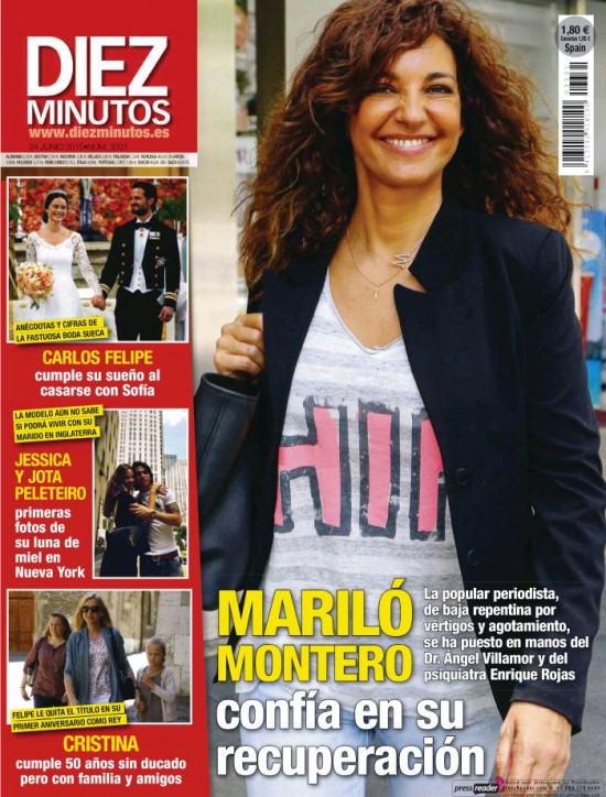 DIEZ MINUTOS portada 17 de Junio 2015